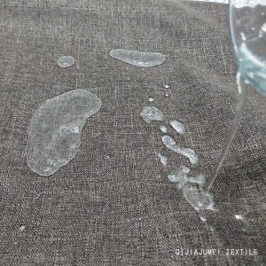 Poly Linen Waterproof Fabric Textile