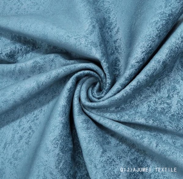 340GSM Blue Stock Laminated Velvet Sofa Fabric