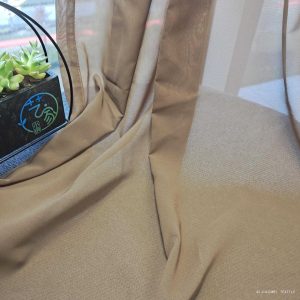 93GSM Khaki Classic curtain voile sheer fabric