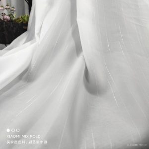 80GSM Gray modern polyester stripe veil fabrics