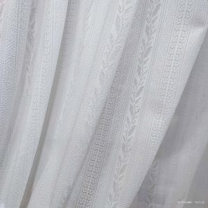 White sheer Voile window panel