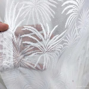 Living room gauzy jacquard sheer fabric