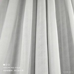 73GSM Geometric chiffon voile window curtain