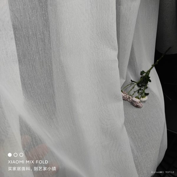 53.9GSM Home decor solid voile fabric
